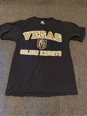 Vegas Golden Knights Fanatics Black T-Shirt NHL Hockey Graphic Tee Size S/P